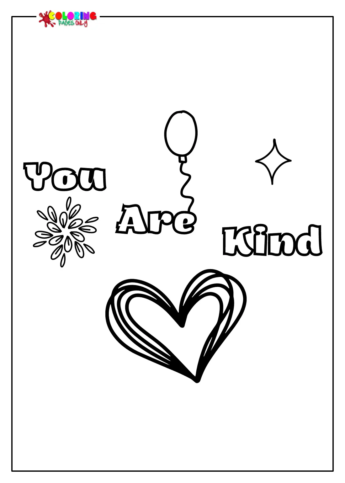 Free Kindness Coloring Pages 19