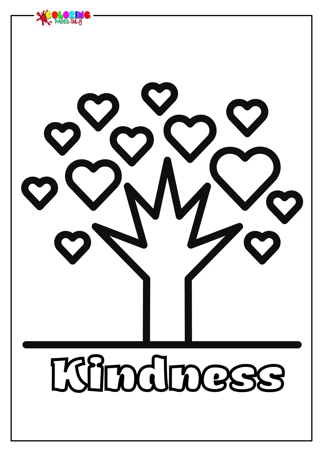 Free Kindness Coloring Pages 2