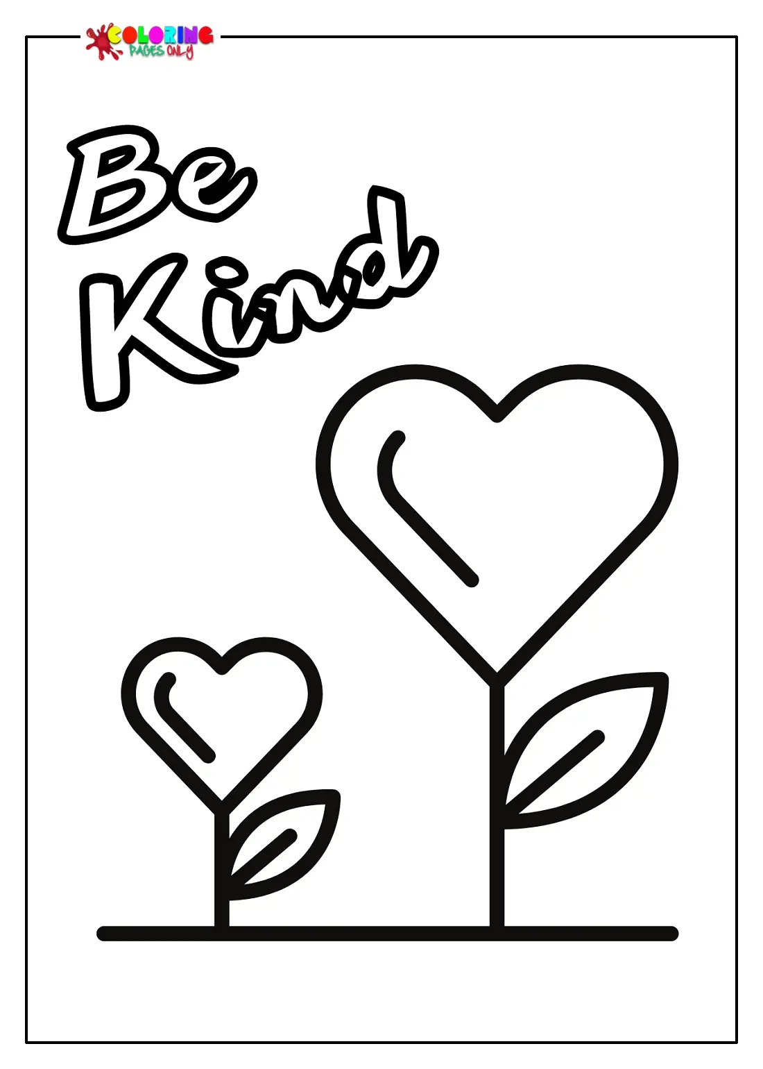 Free Kindness Coloring Pages 4