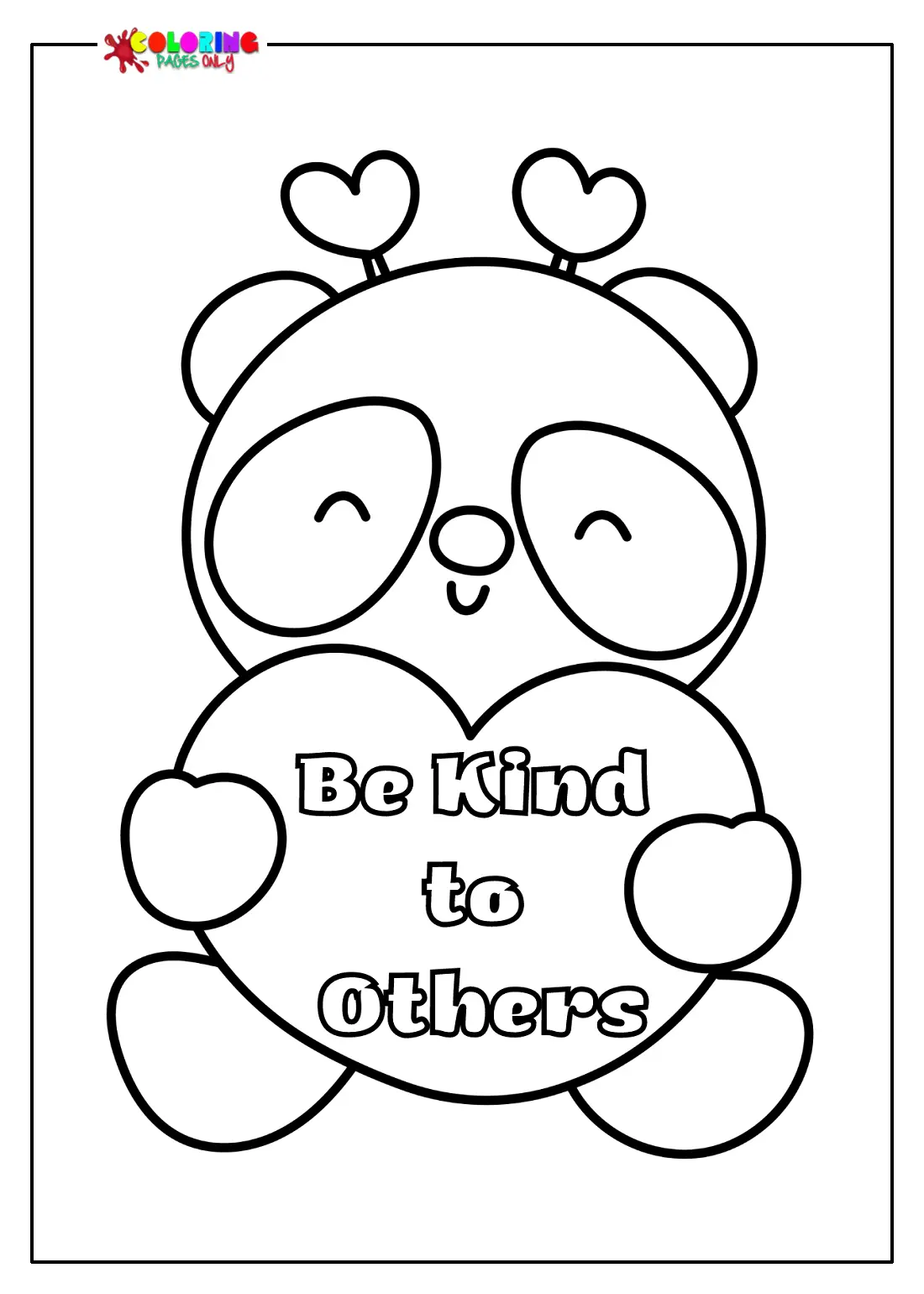 Free Kindness Coloring Pages 6