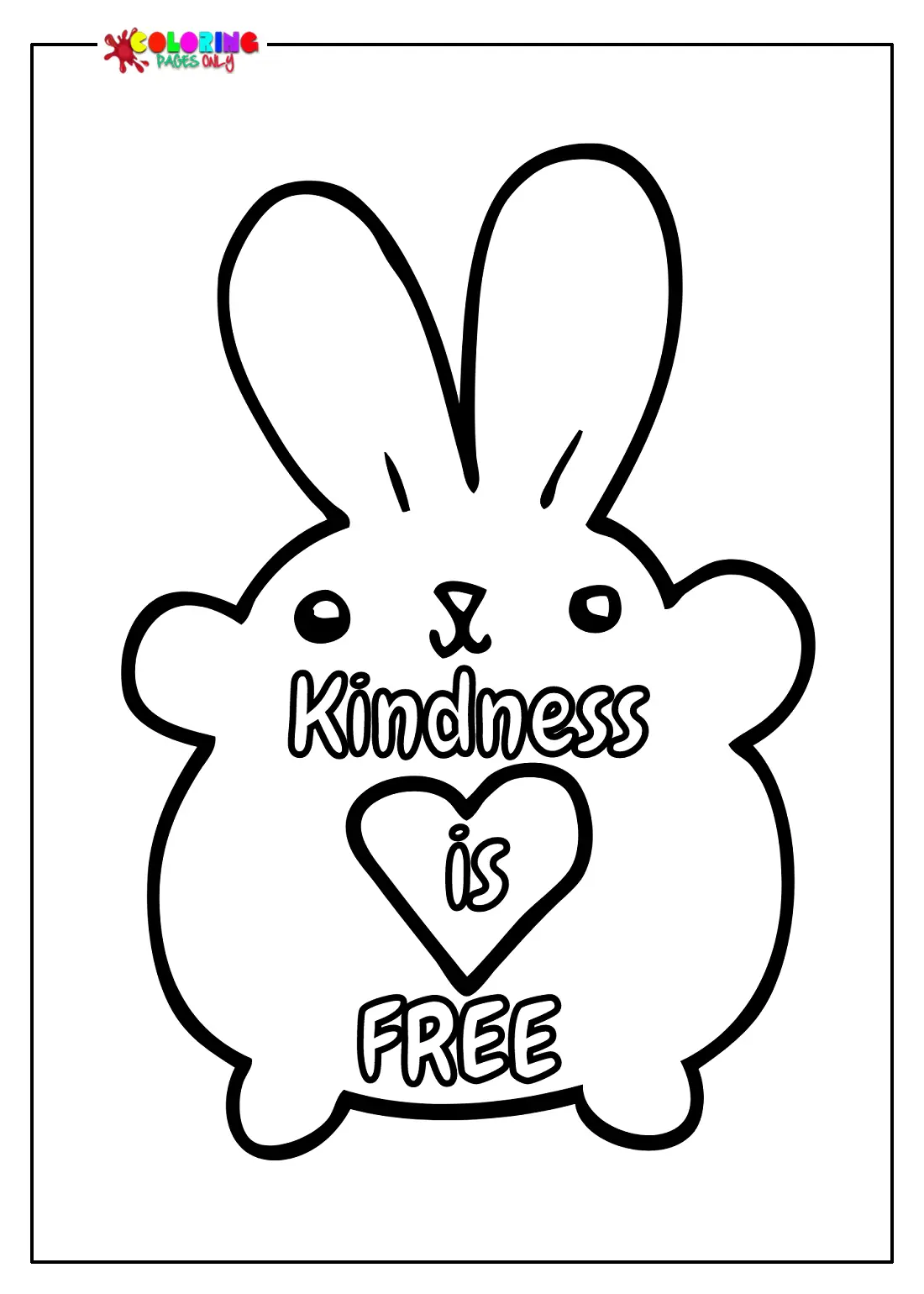 Free Kindness Coloring Pages 9