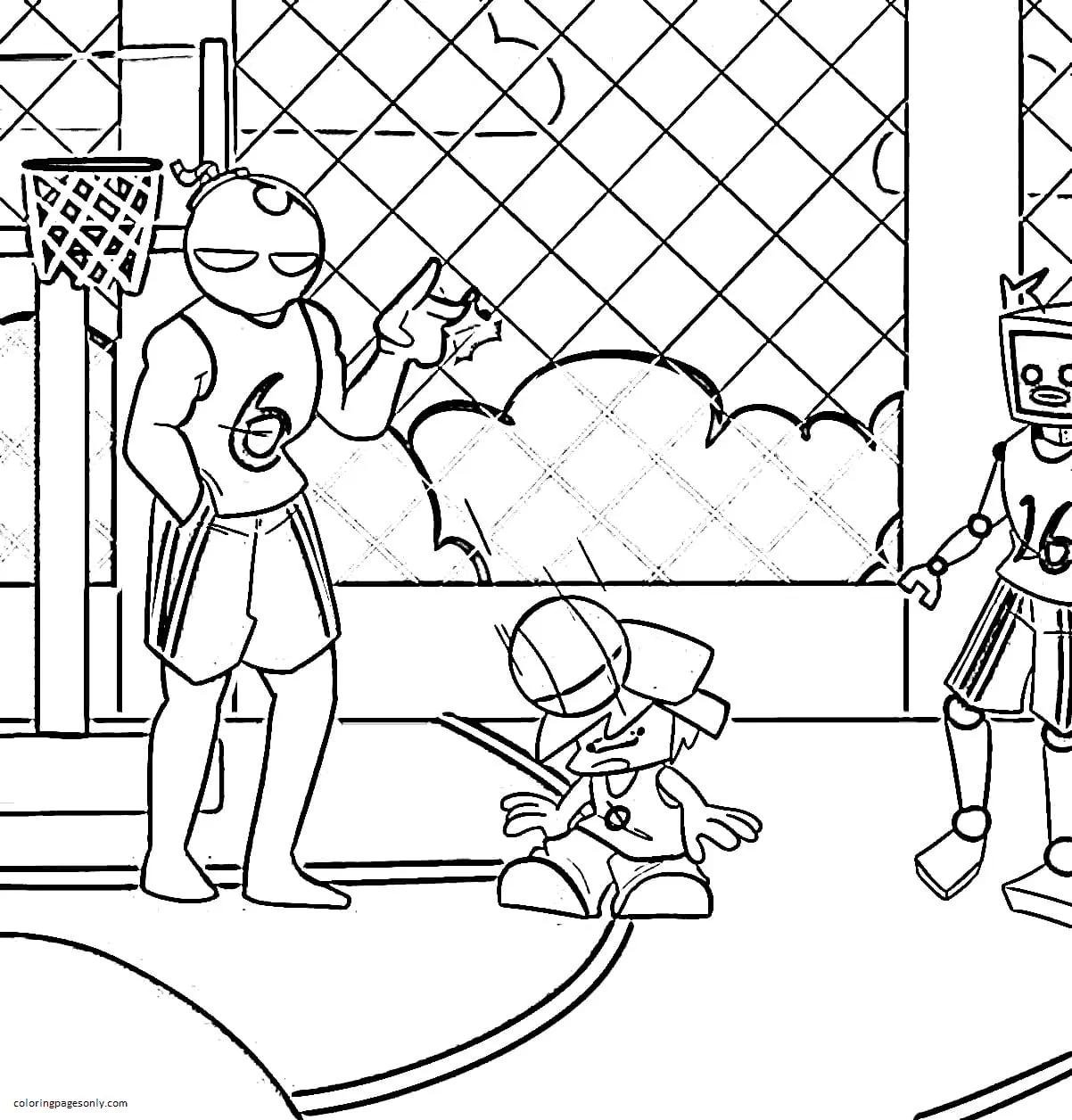 Friday Night Funkin Coloring Pages 101
