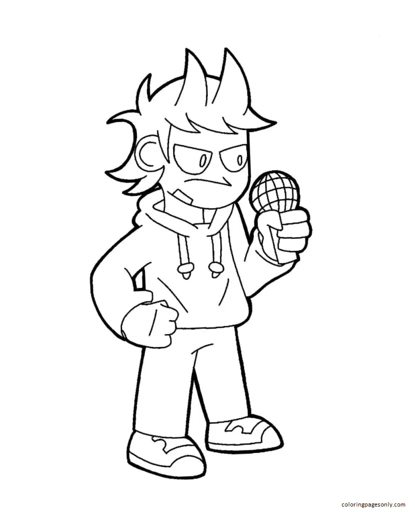 Friday Night Funkin Coloring Pages 11