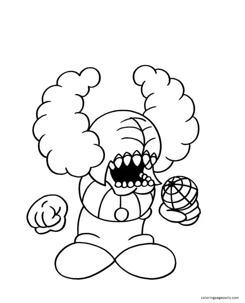 Friday Night Funkin Coloring Pages 12