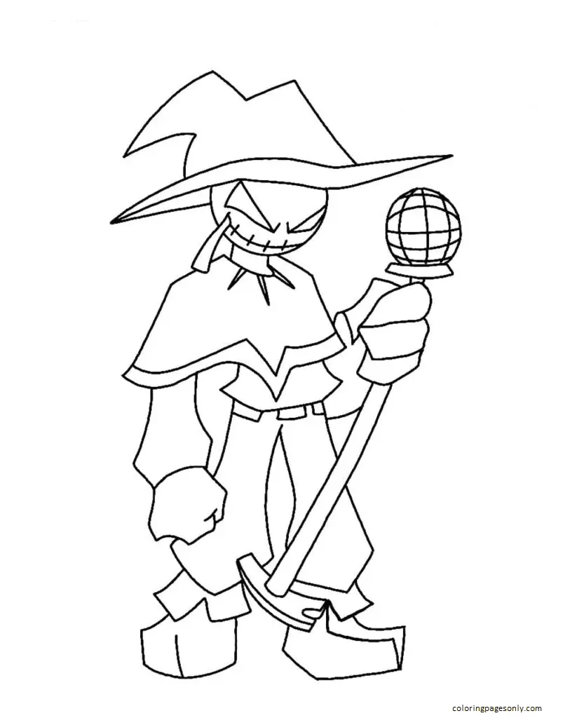 Friday Night Funkin Coloring Pages 18