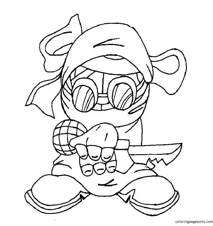 Friday Night Funkin Coloring Pages 21