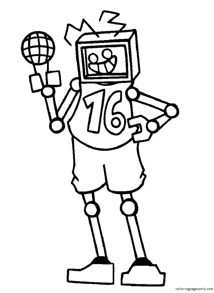 Friday Night Funkin Coloring Pages 29