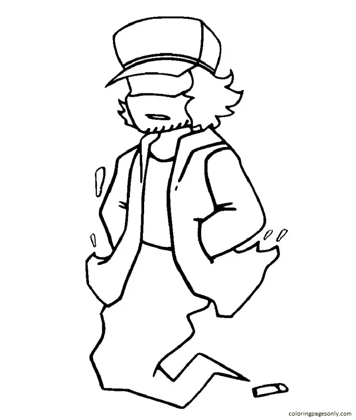 Friday Night Funkin Coloring Pages 3