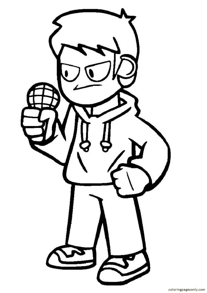Friday Night Funkin Coloring Pages 33