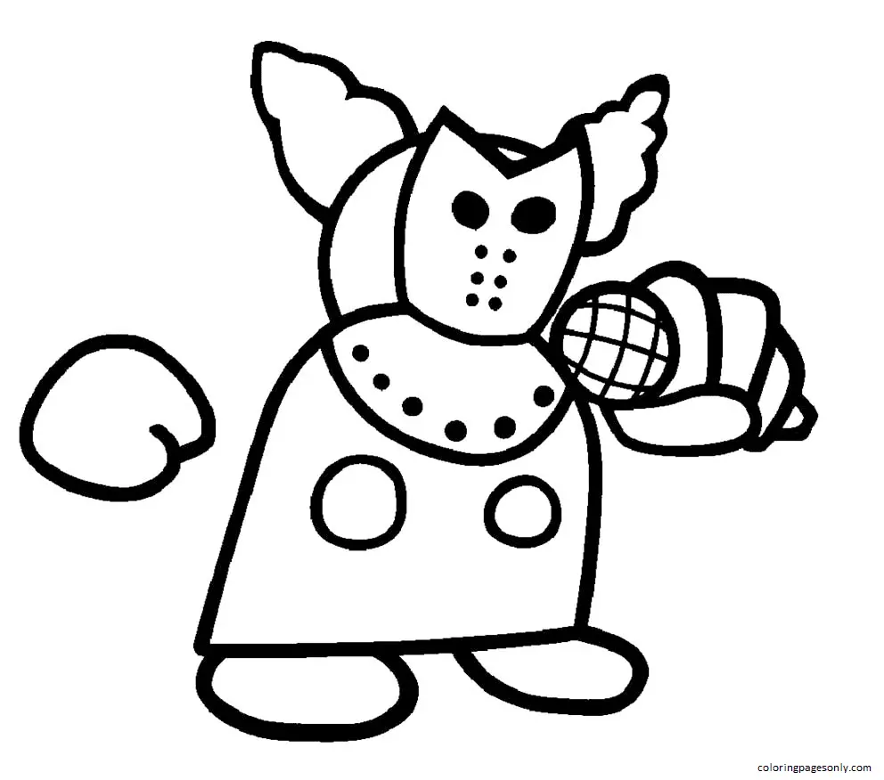 Friday Night Funkin Coloring Pages 35