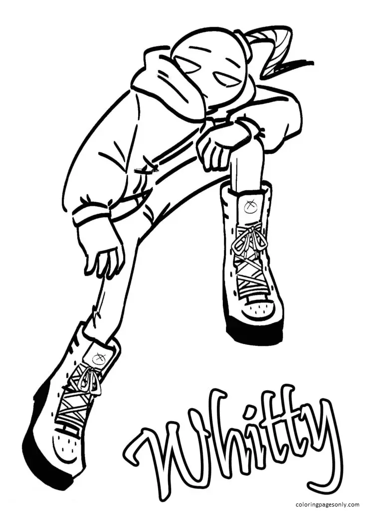 Friday Night Funkin Coloring Pages 64