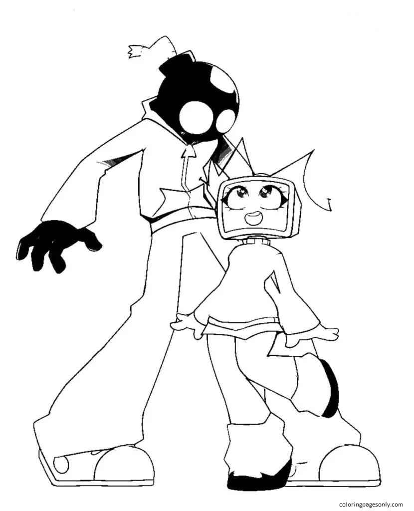 Friday Night Funkin Coloring Pages 68