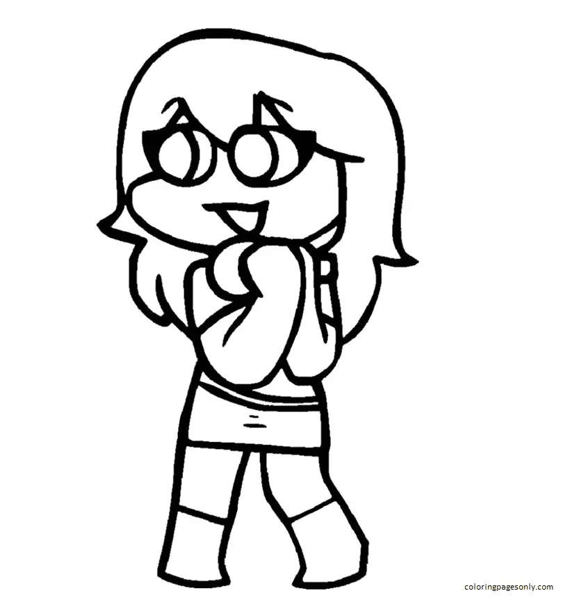 Friday Night Funkin Coloring Pages 8