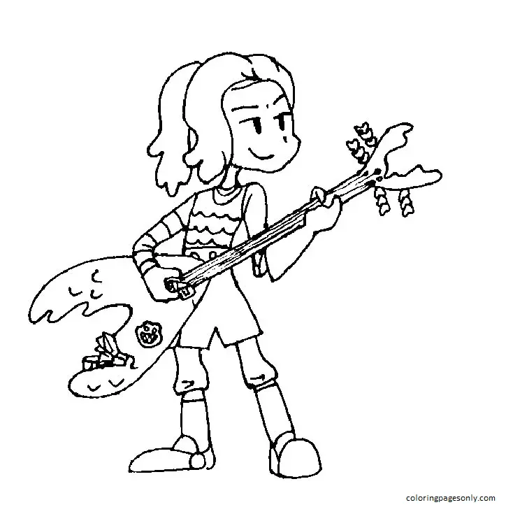 Friday Night Funkin Coloring Pages 84