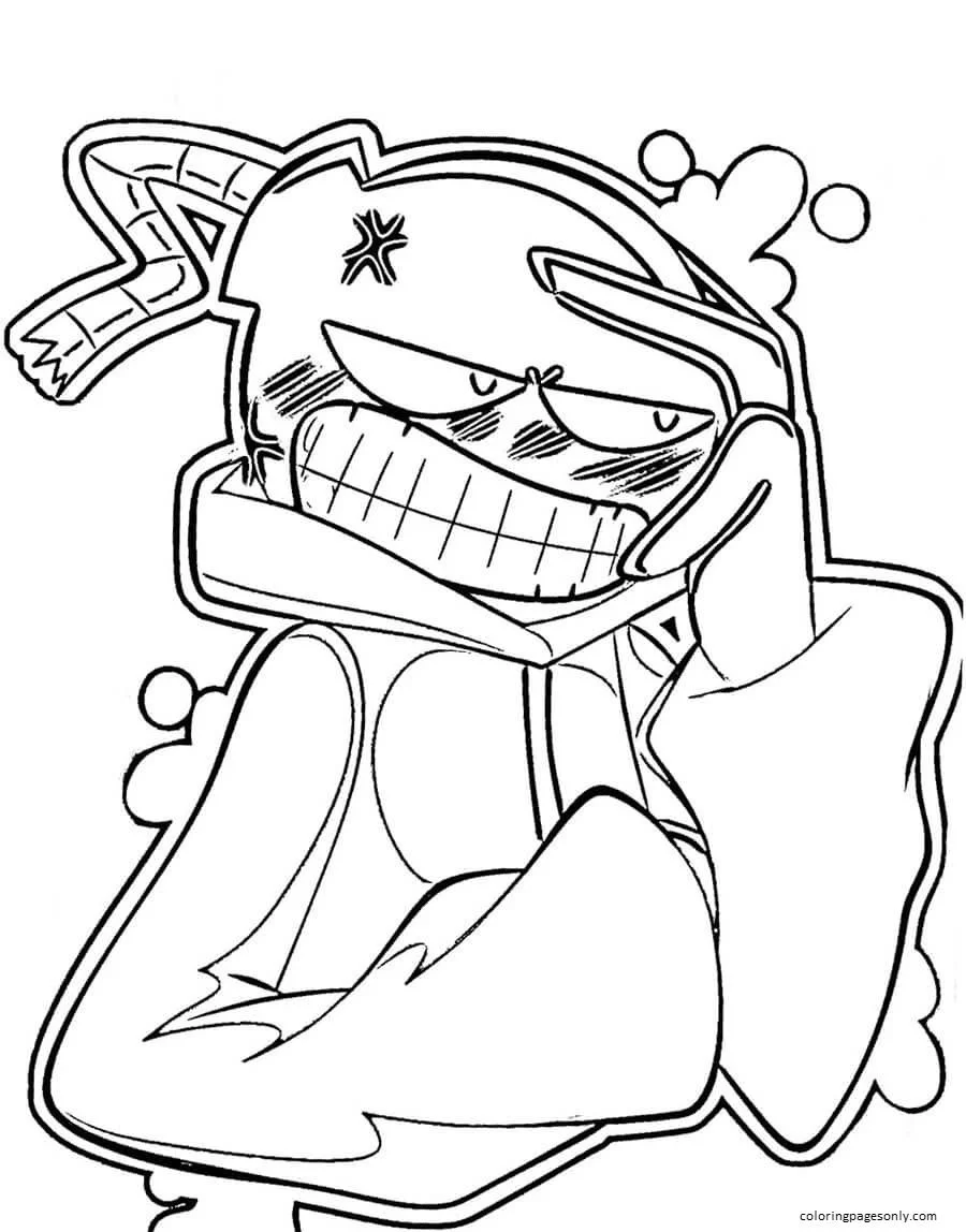 Friday Night Funkin Coloring Pages 92