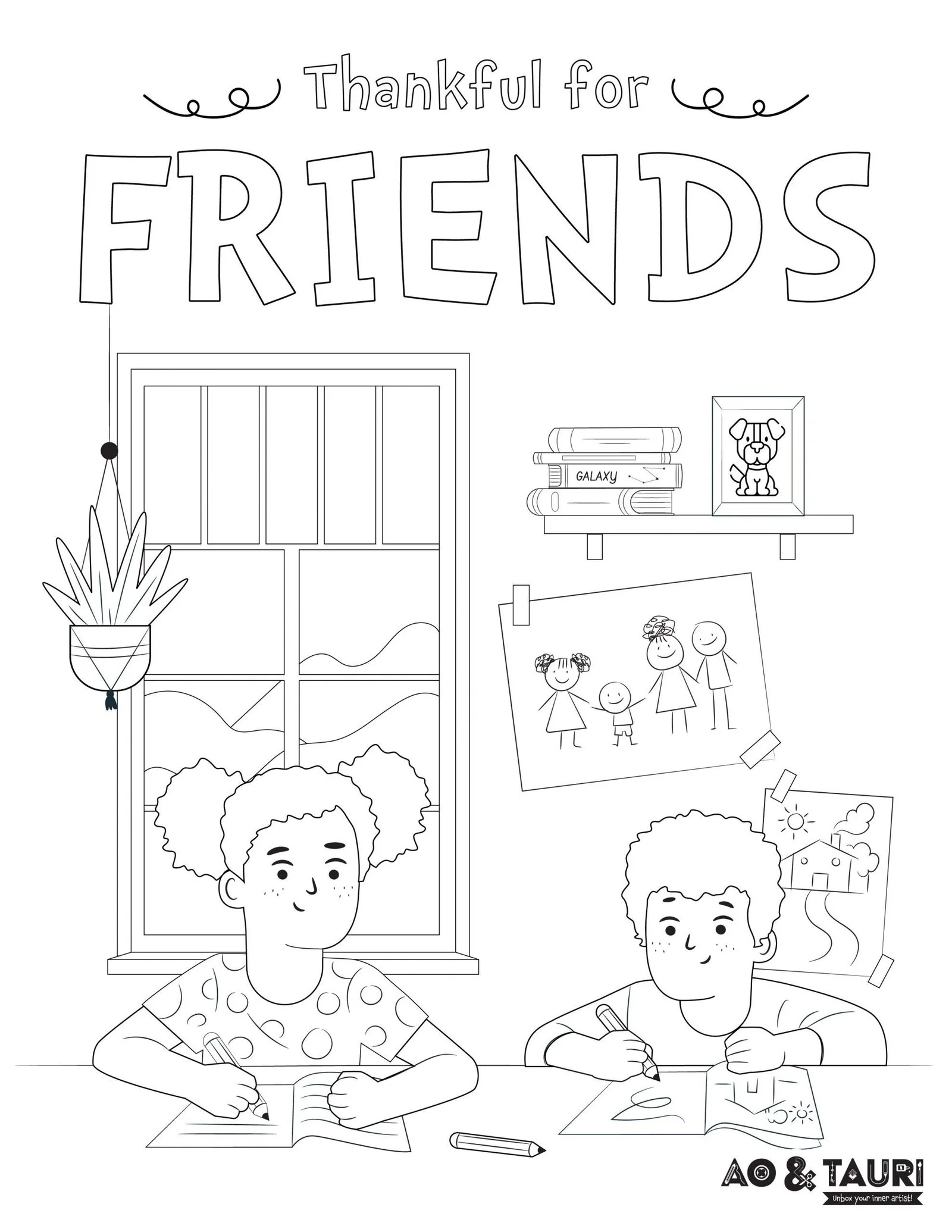Friends TV Show Coloring Pages 10