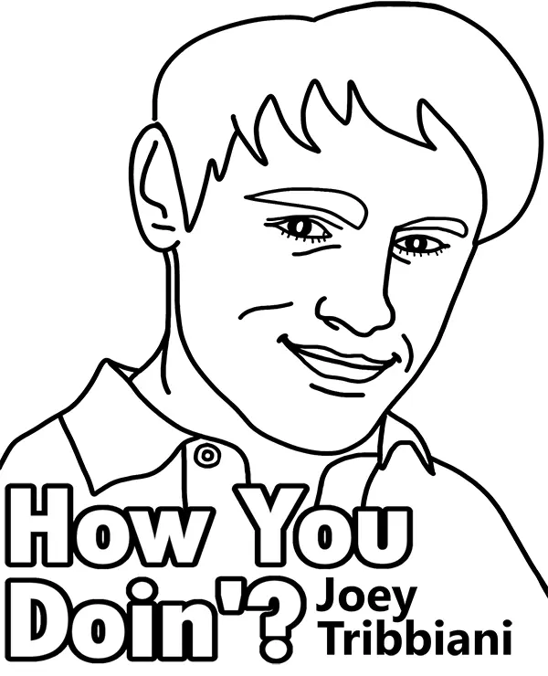Friends TV Show Coloring Pages 13