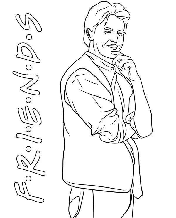 Friends TV Show Coloring Pages 9