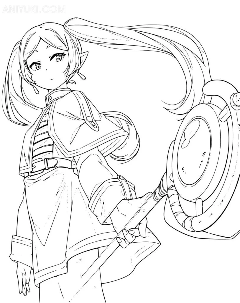 Frieren Beyond Journey S End Para Colorear 14