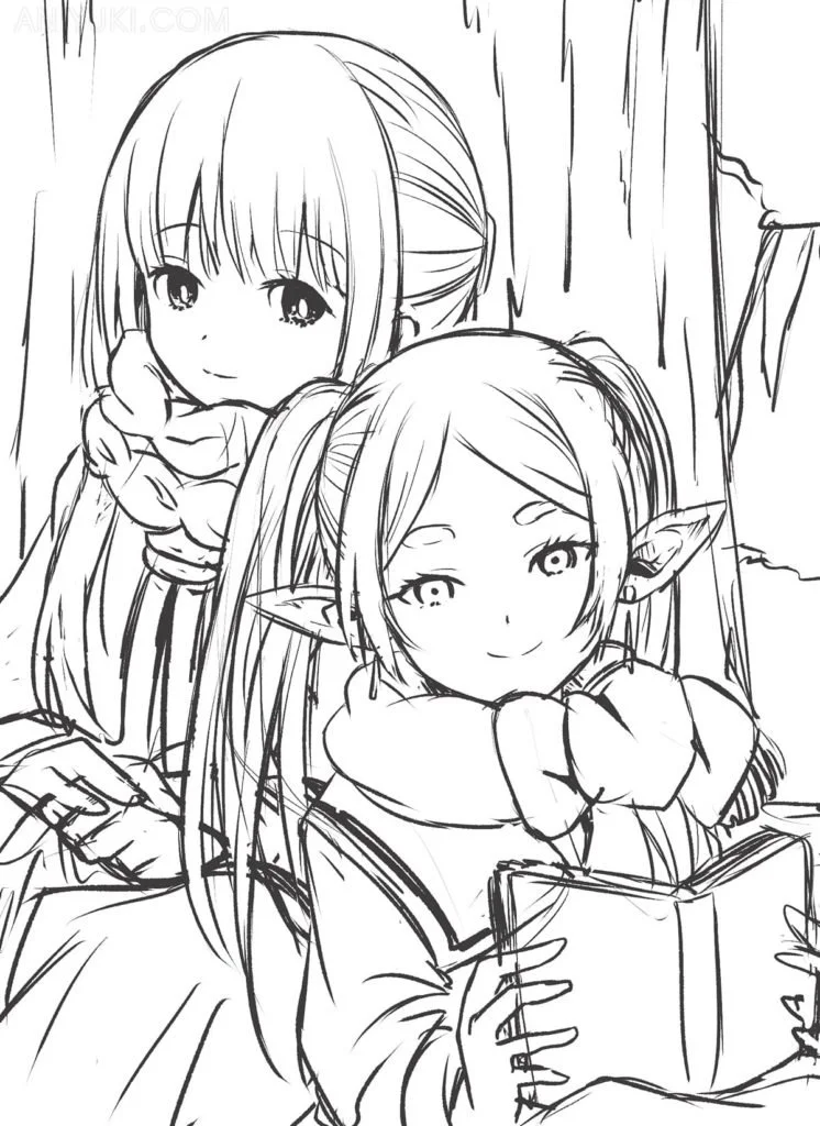 Frieren Beyond Journey S End Para Colorear 15