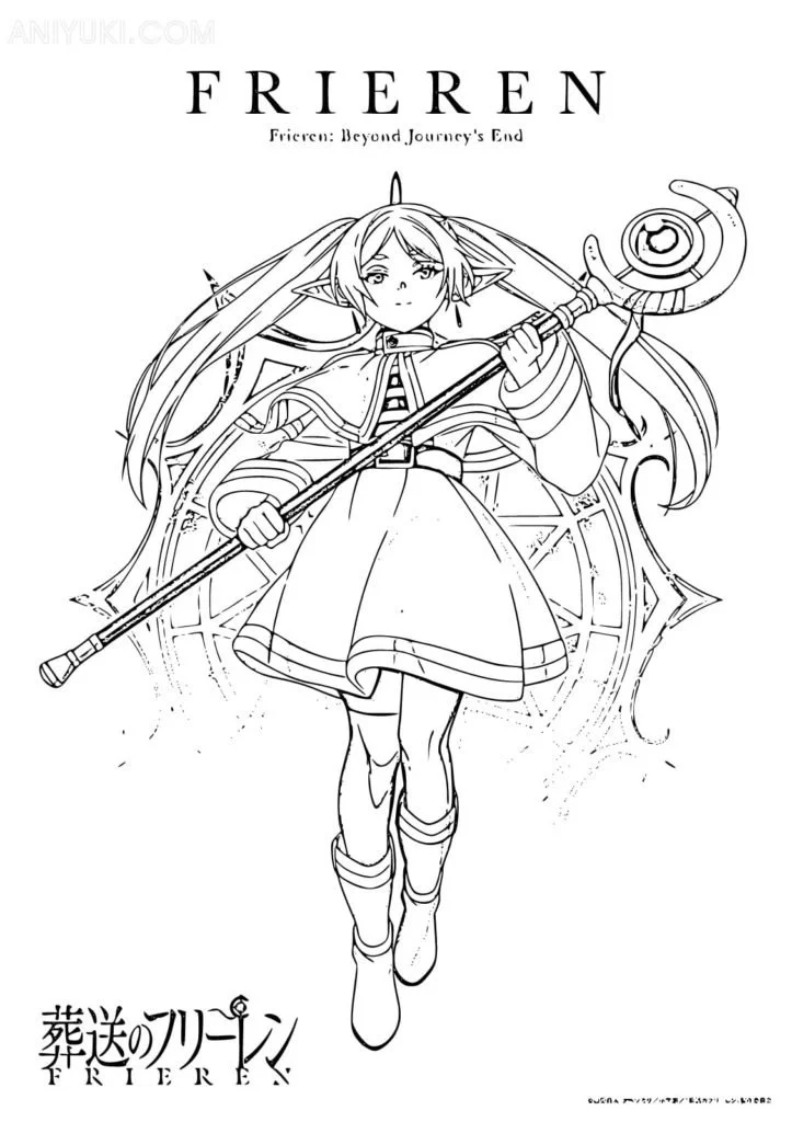Frieren Beyond Journey S End Para Colorear 16