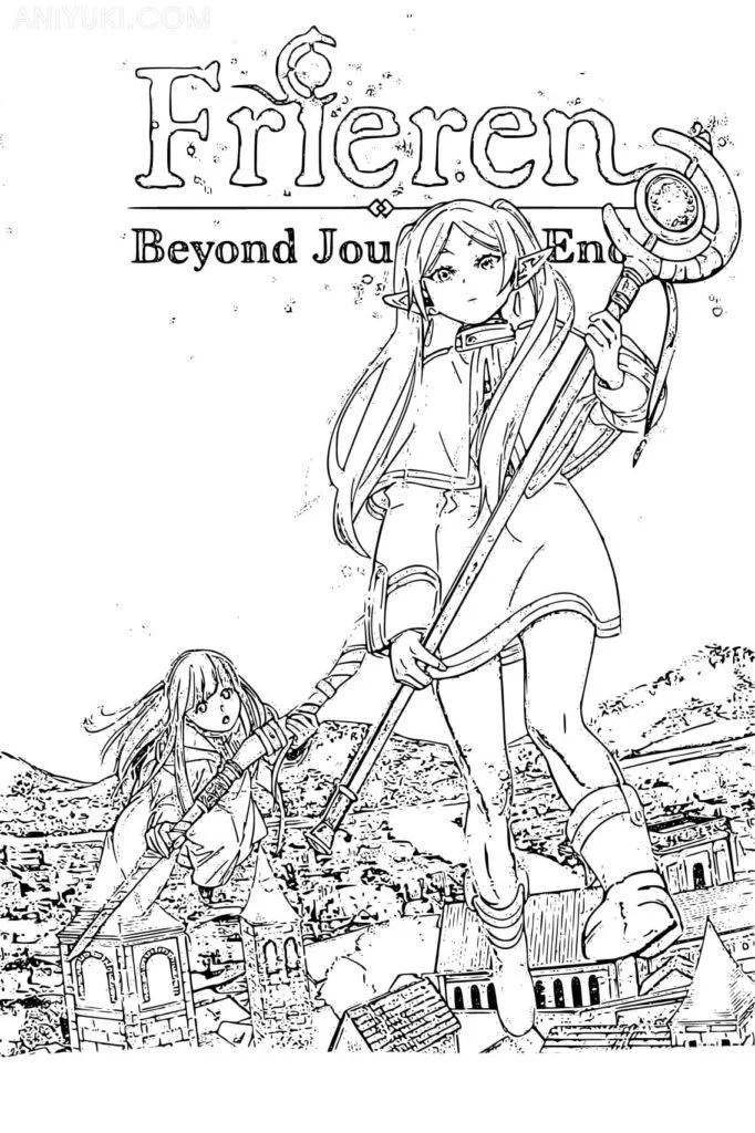 Frieren Beyond Journey S End Para Colorear 6