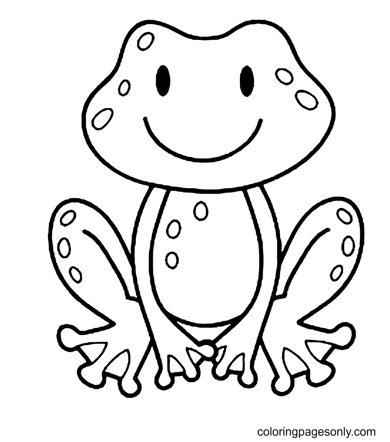Frog Coloring Pages 12