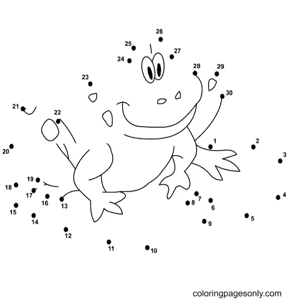 Frog Coloring Pages 17