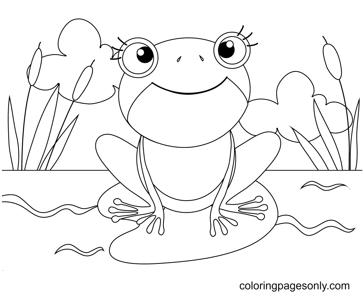 Frog Coloring Pages 20