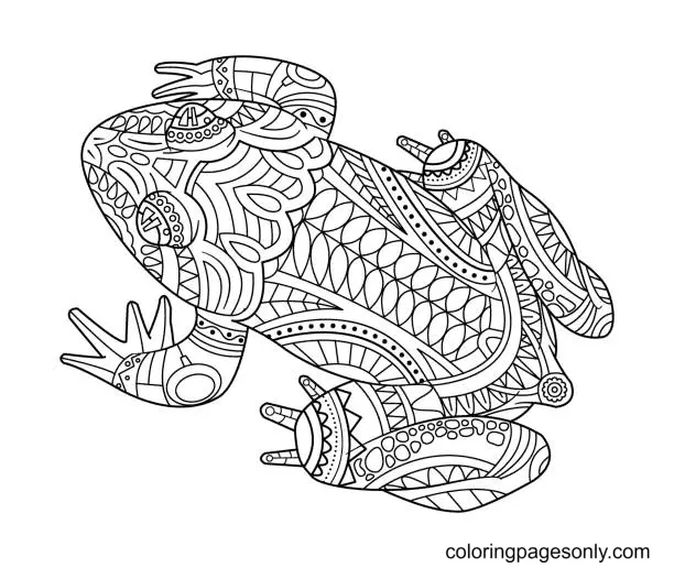 Frog Coloring Pages 21