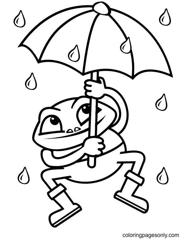 Frog Coloring Pages 25