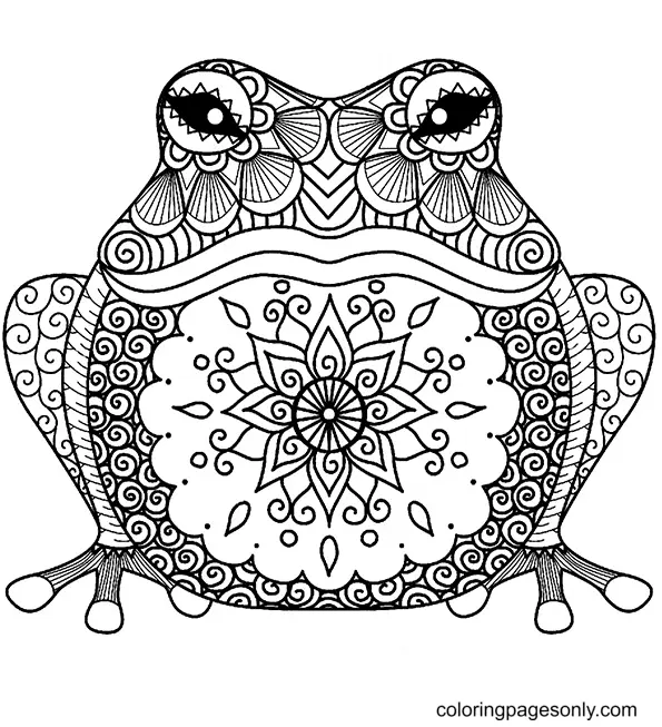 Frog Coloring Pages 27