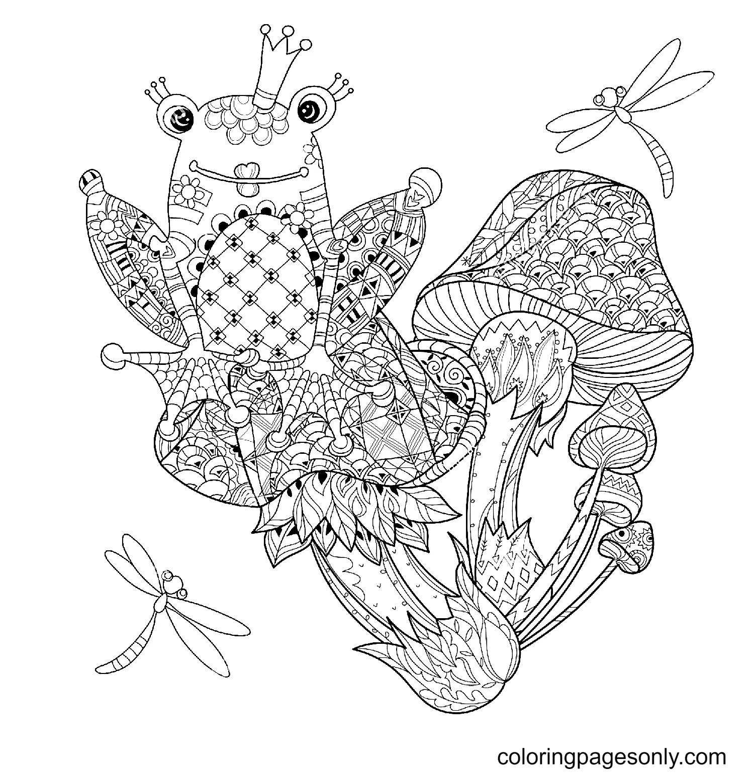 Frog Coloring Pages 30