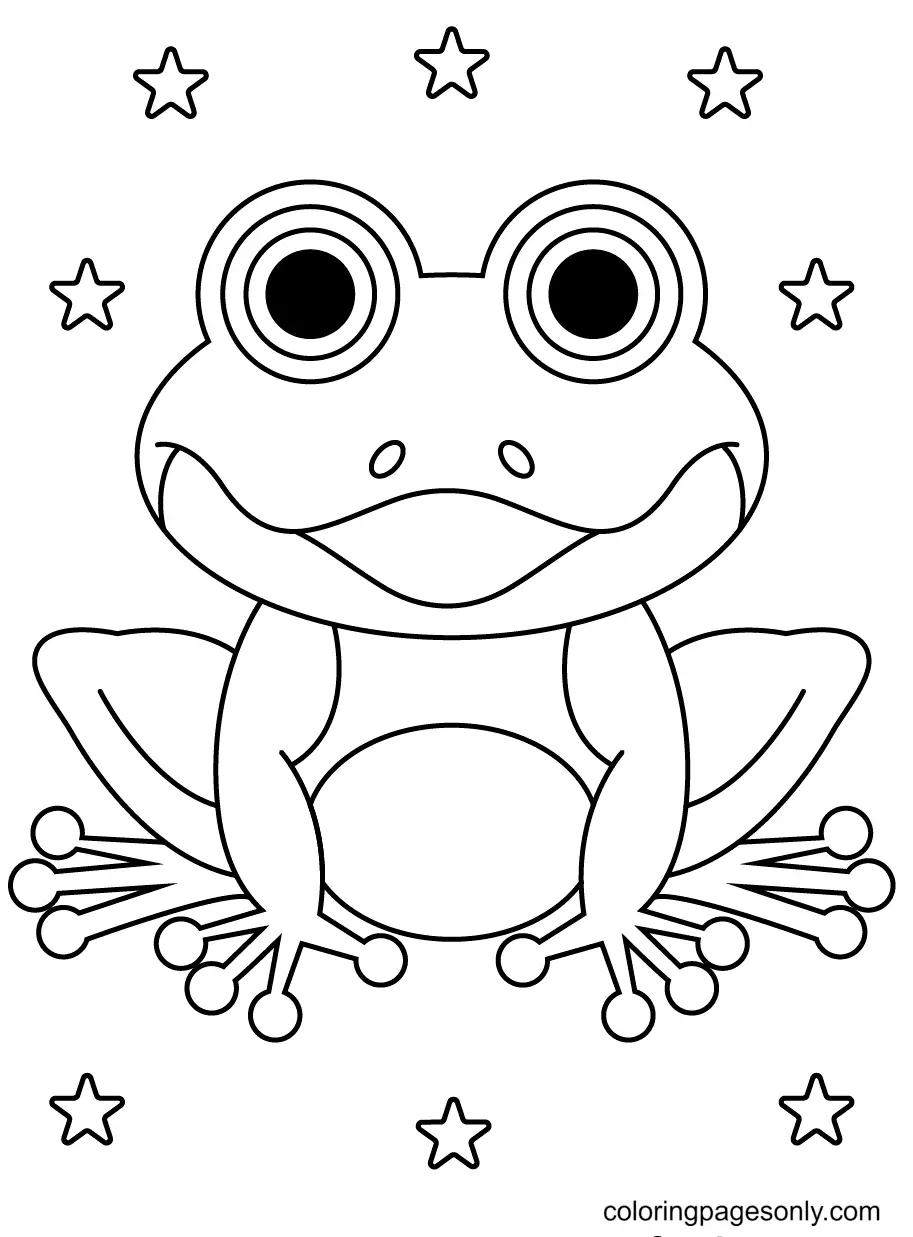 Frog Coloring Pages 35