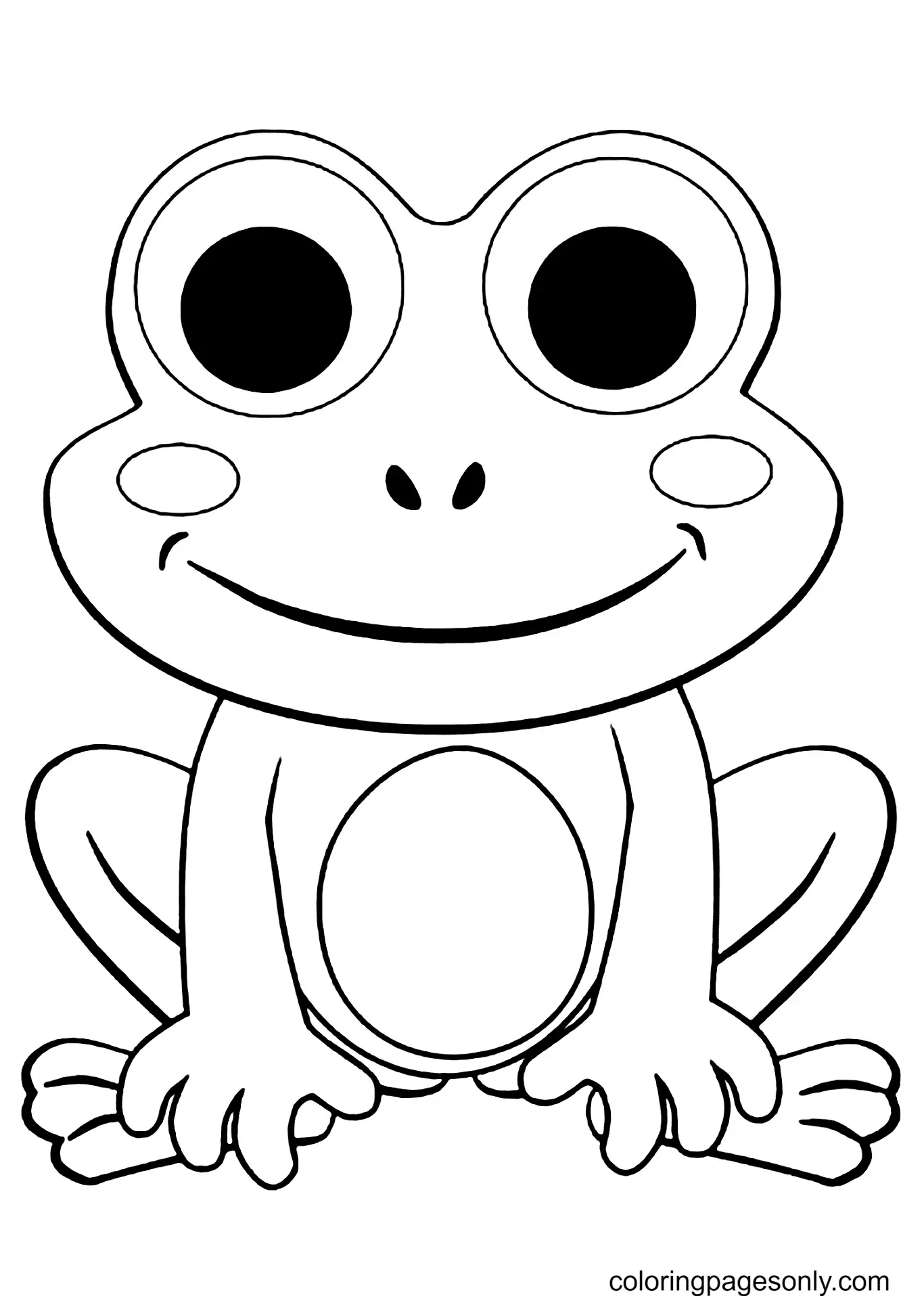 Frog Coloring Pages 4