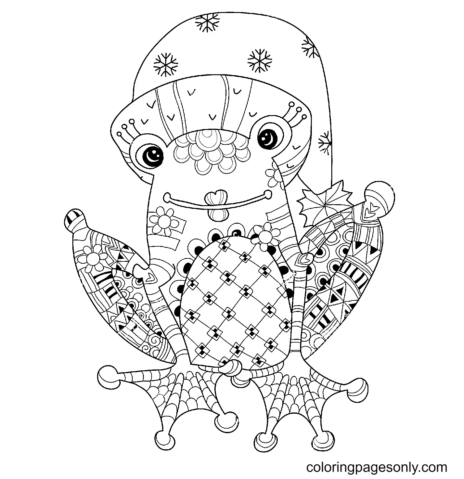 Frog Coloring Pages 41