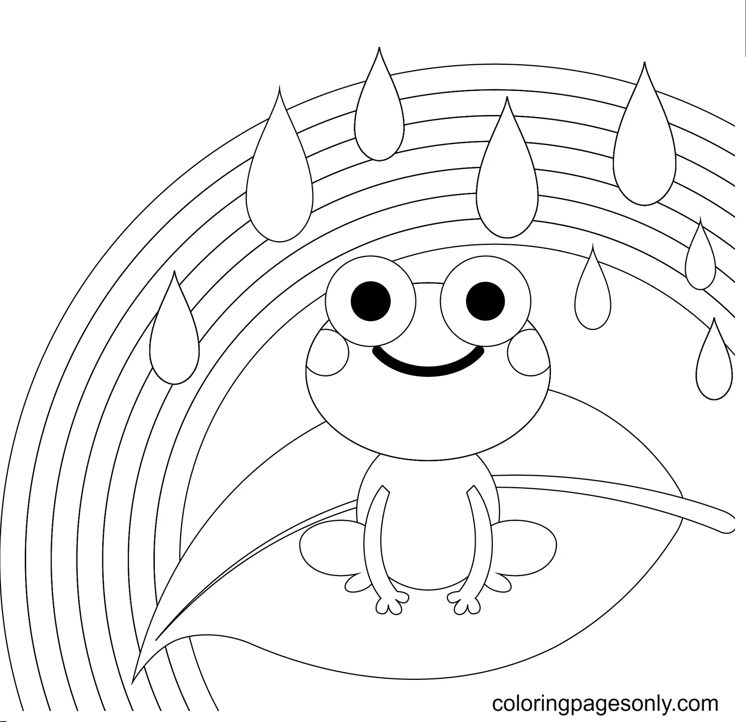 Frog Coloring Pages 43