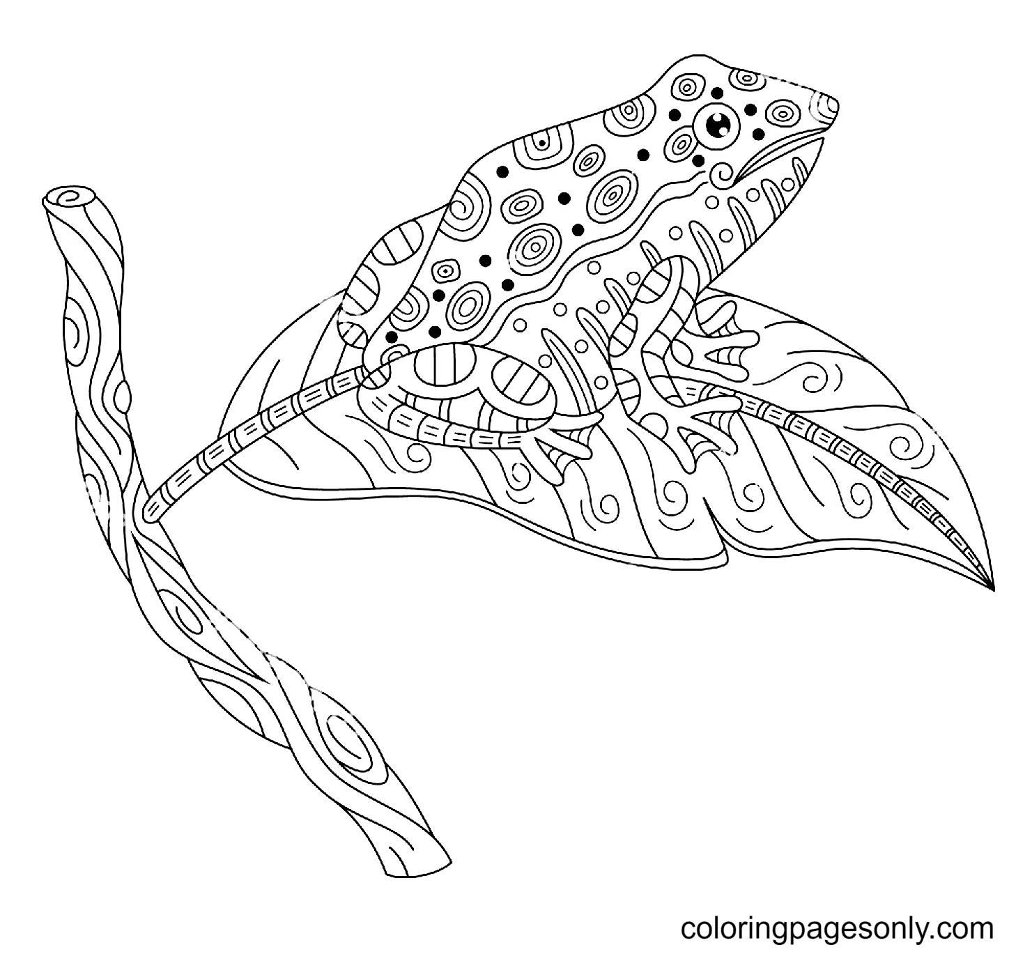 Frog Coloring Pages 45