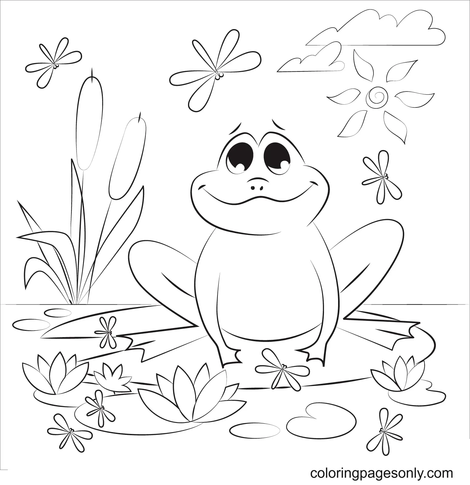 Frog Coloring Pages 49