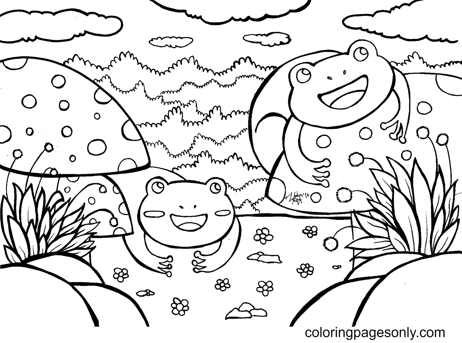 Frog Coloring Pages 57