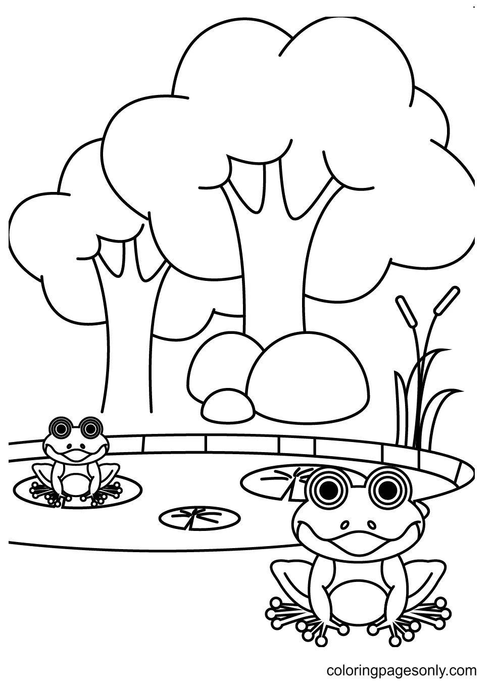Frog Coloring Pages 60