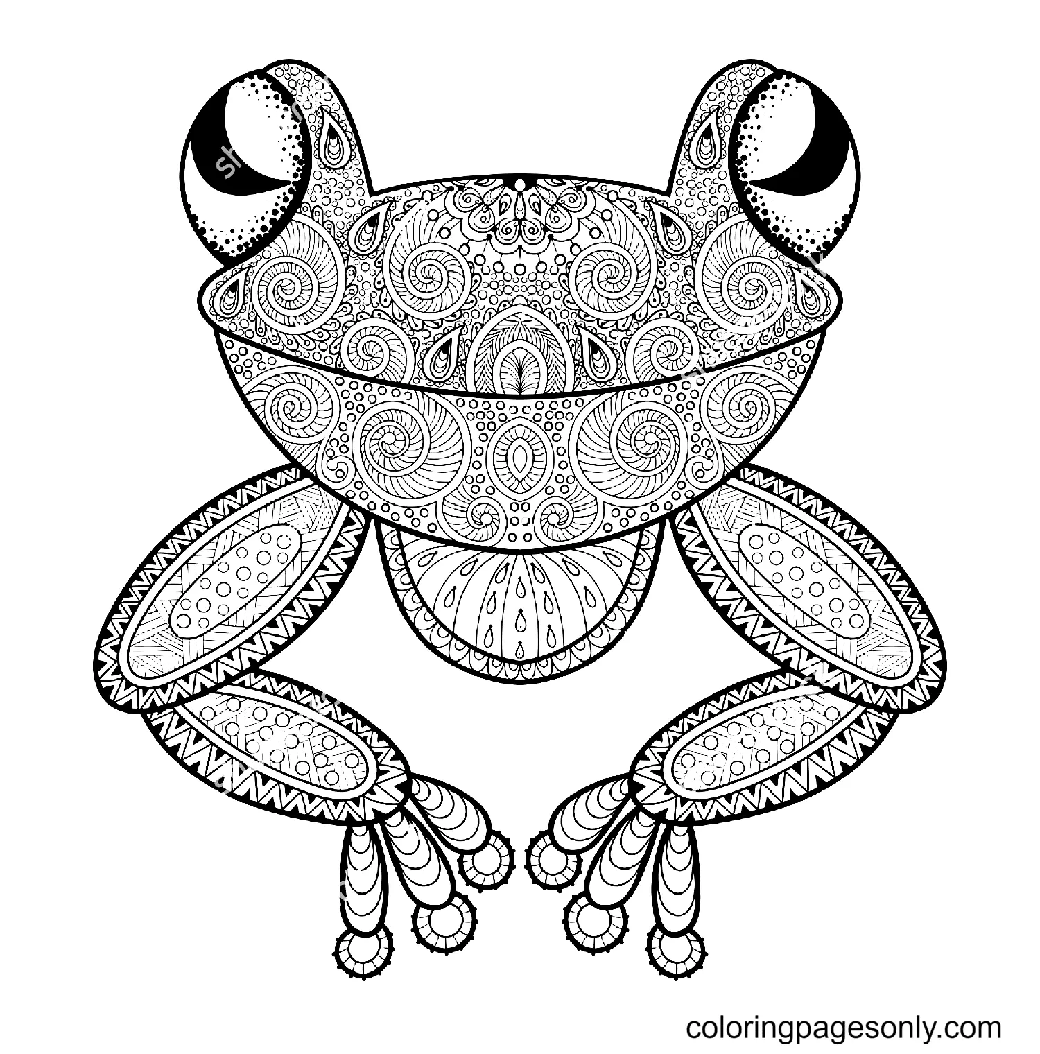 Frog Coloring Pages 61