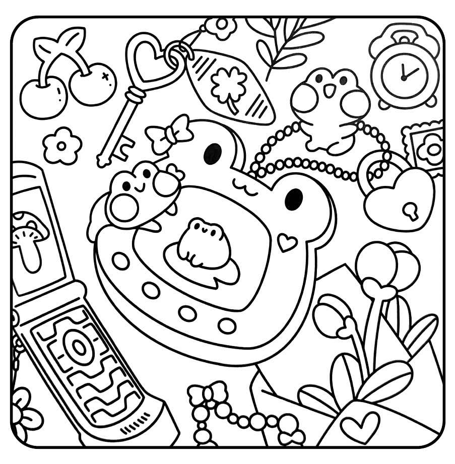 Froggy Days Para Colorir