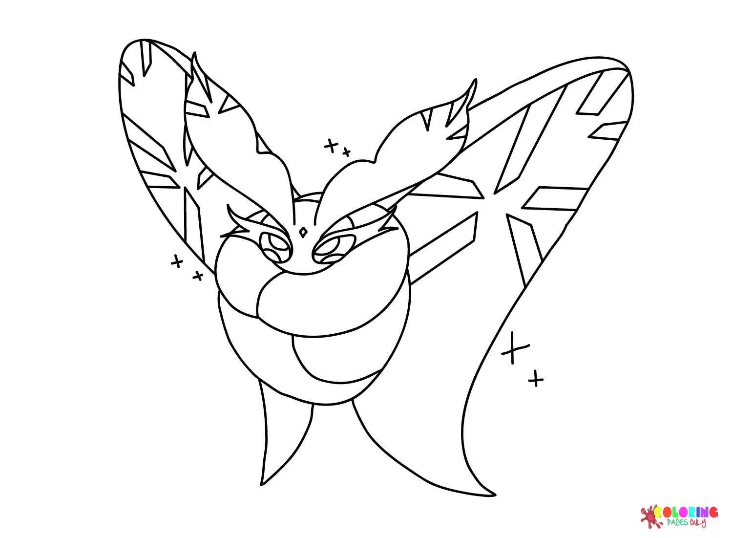 Frosmoth Coloring Pages 5
