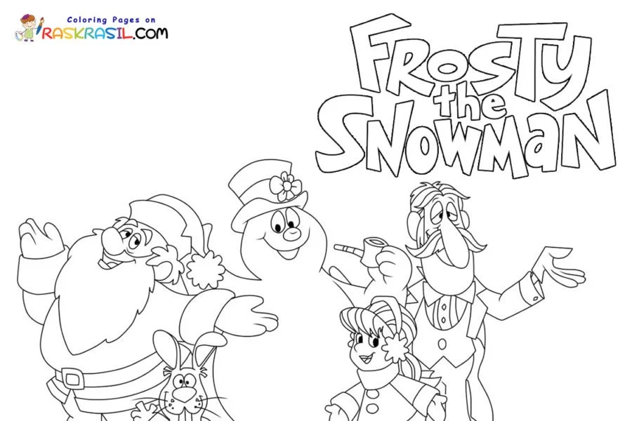 Frosty El Muneco De Nieve Para Colorear 1