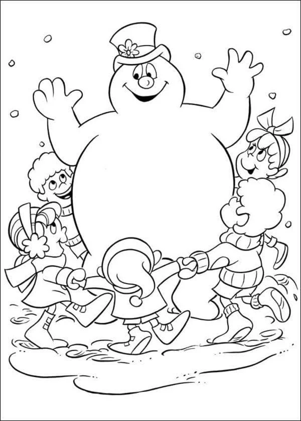 Frosty El Muneco De Nieve Para Colorear 18