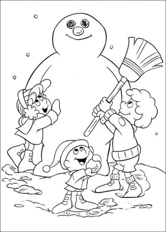 Frosty El Muneco De Nieve Para Colorear 21