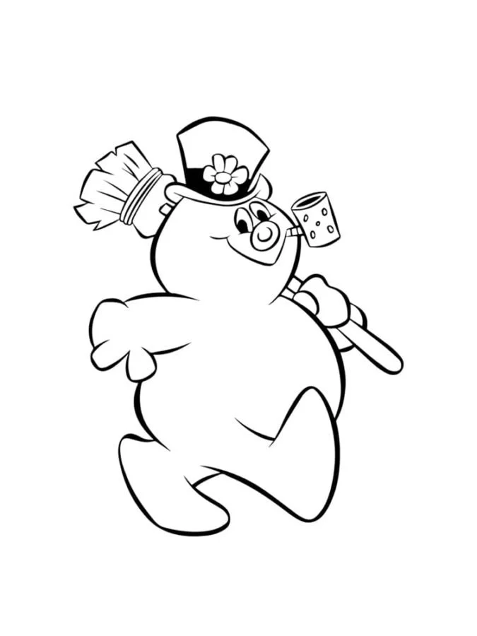 Frosty El Muneco De Nieve Para Colorear 23