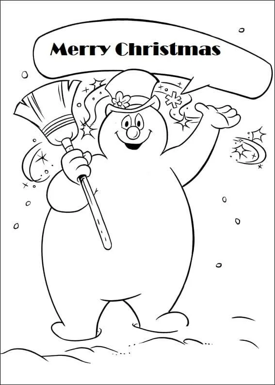 Frosty El Muneco De Nieve Para Colorear 27