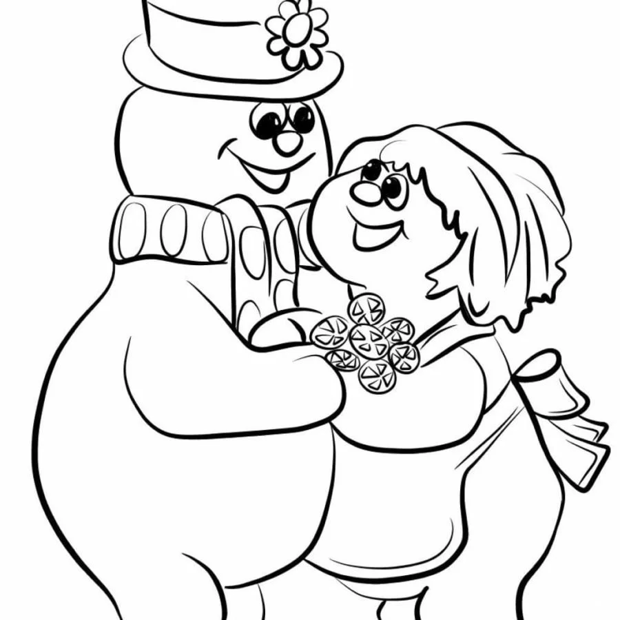 Frosty El Muneco De Nieve Para Colorear 28